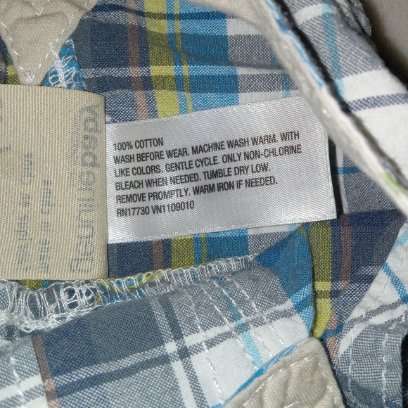 Genuine Kids by Oshkosh Plaid Overall Pants size 6M - Picture 4 of 5